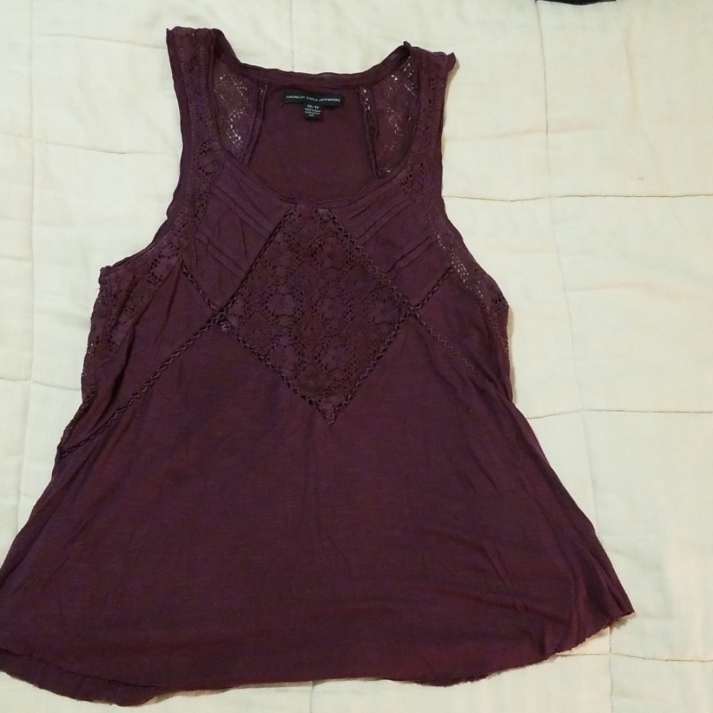 American Eagle Maroon Tank